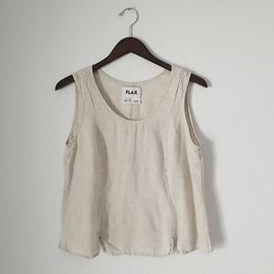 FLAX linen tank top size m